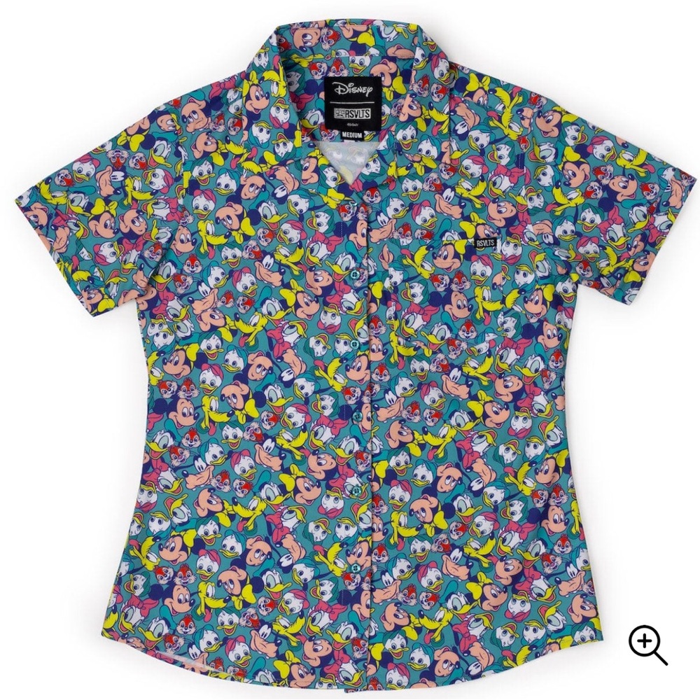 DISNEY “DISNEY AFTERNOON” |Women's KUNUFLEX Short Sleeve Shirt | RSVLTS | XS